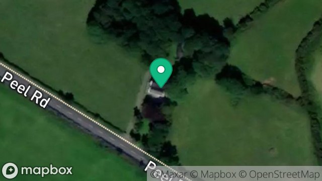 Map showing SANDHOUSE FARM, PEEL ROAD, ST. JOHNS, ISLE OF MAN, IM4 3NE