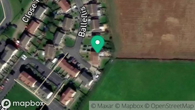 Map showing 29, BALLELLIS, BALLAWATTLEWORTH ESTATE, PEEL, ISLE OF MAN, IM5 1WZ