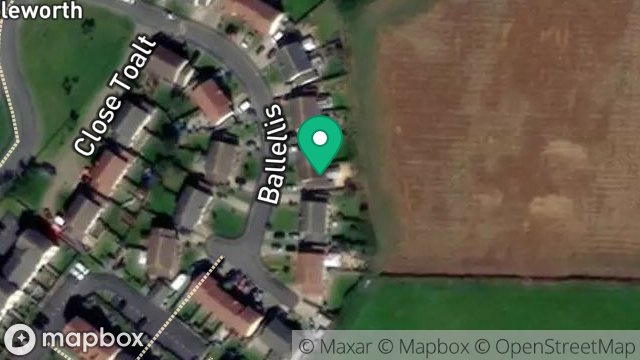 Map showing 23, BALLELLIS, BALLAWATTLEWORTH ESTATE, PEEL, ISLE OF MAN, IM5 1WZ