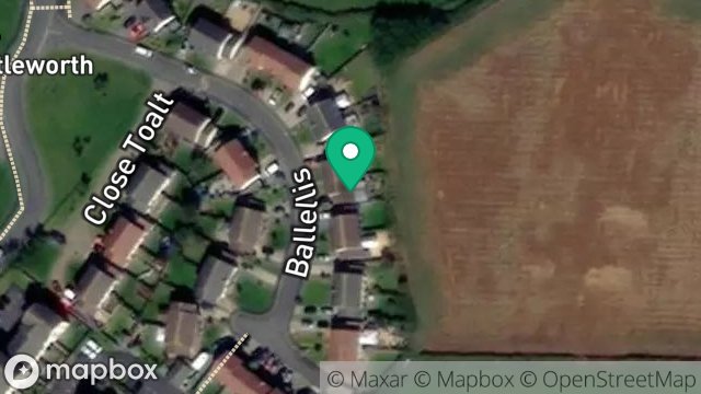 Map showing 19, BALLELLIS, BALLAWATTLEWORTH ESTATE, PEEL, ISLE OF MAN, IM5 1WZ