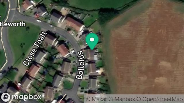 Map showing 17, BALLELLIS, BALLAWATTLEWORTH ESTATE, PEEL, ISLE OF MAN, IM5 1WZ