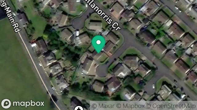 Map showing 124, BALLANORRIS CRESCENT, BALLABEG, CASTLETOWN, ISLE OF MAN, IM9 4EX