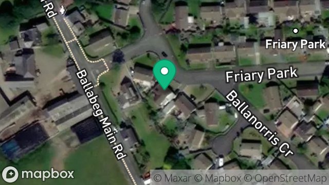 Map showing 132, FRIARY PARK ROAD, BALLABEG, CASTLETOWN, ISLE OF MAN, IM9 4EY