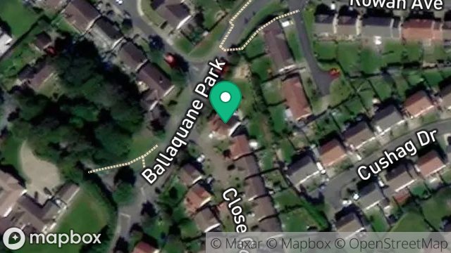 Map showing 1, CLOSE CORLETT, PEEL, ISLE OF MAN, IM5 1QH
