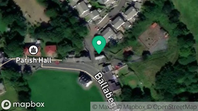 Map showing ROSEDENE, MAIN ROAD, BALLABEG, CASTLETOWN, ISLE OF MAN, IM9 4HA