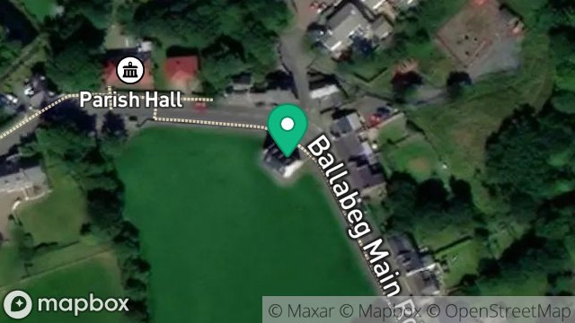 Map showing THE STORES, MAIN ROAD, BALLABEG, CASTLETOWN, ISLE OF MAN, IM9 4HA