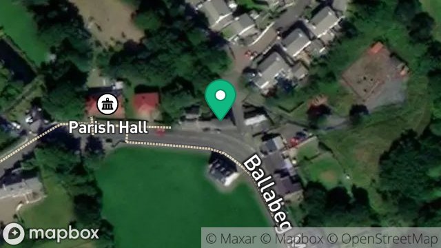 Map showing CORVALLEY, MAIN ROAD, BALLABEG, CASTLETOWN, ISLE OF MAN, IM9 4LE