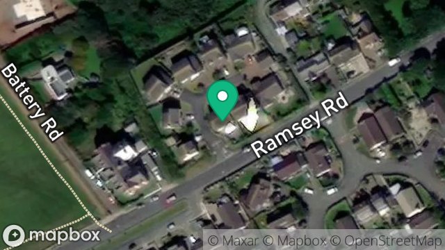Map showing 9, ST. PATRICKS VIEW, RAMSEY ROAD, PEEL, ISLE OF MAN, IM5 1UR