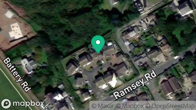 Map showing AAILID FEIE, 5, ST. PATRICKS VIEW, RAMSEY ROAD, PEEL, ISLE OF MAN, IM5 1UR