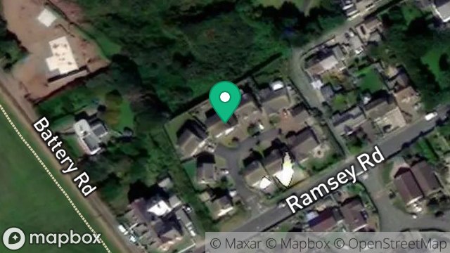 Map showing 4, ST. PATRICKS VIEW, RAMSEY ROAD, PEEL, ISLE OF MAN, IM5 1UR