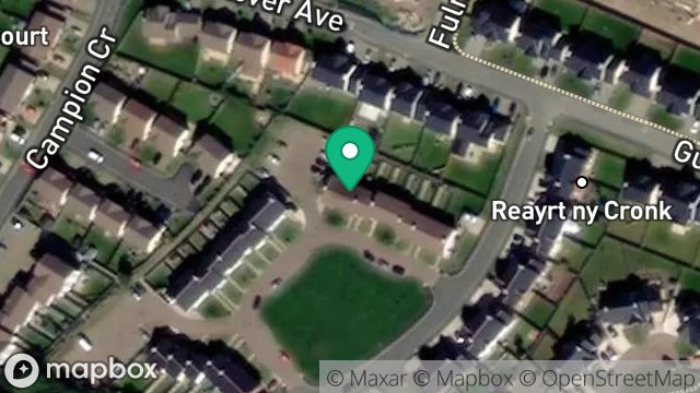 Map showing 16, CORRAN PIRRAGH, REAYRT NY CRONK, PEEL, ISLE OF MAN, IM5 1GN