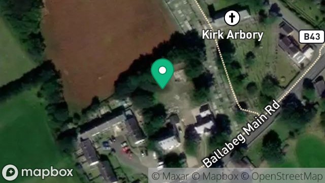 Map showing PLOT 3 ADJACENT TO, ARBORY VICARAGE, MAIN ROAD, BALLABEG, CASTLETOWN, ISLE OF MAN, IM9 4BT
