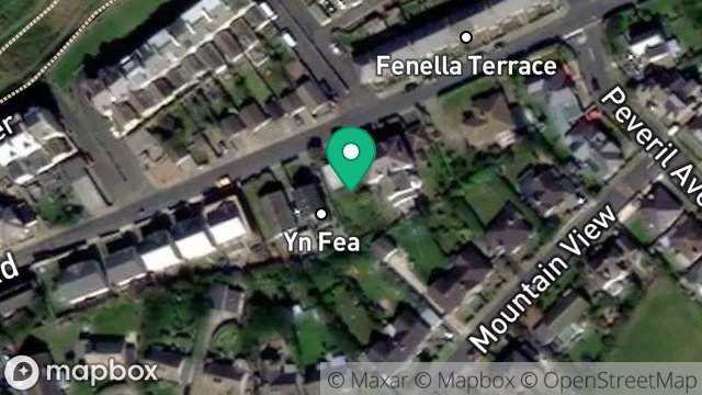 Map showing FENELLA BEG, PEVERIL ROAD, PEEL, ISLE OF MAN, IM5 1PJ