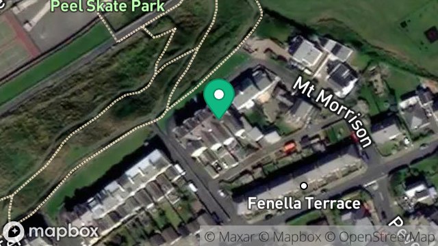 Map showing SEABOURNE, MOUNT MORRISON, PEEL, ISLE OF MAN, IM5 1PN