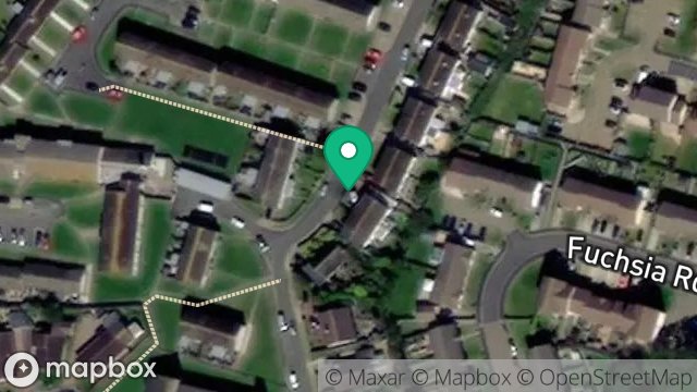 Map showing STREET RECORD, RHEAST BRIDSON, PEEL, ISLE OF MAN, IM5 1JD