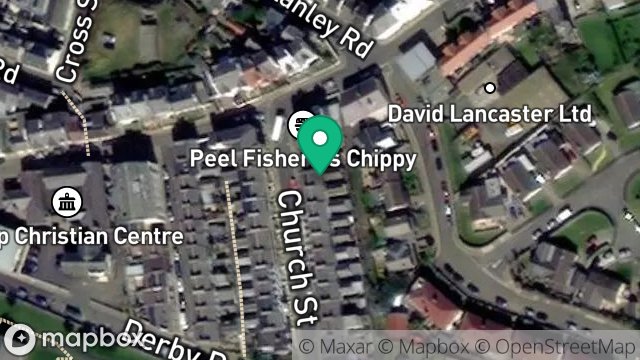 Map showing 7, CHURCH STREET, PEEL, ISLE OF MAN, IM5 1HN