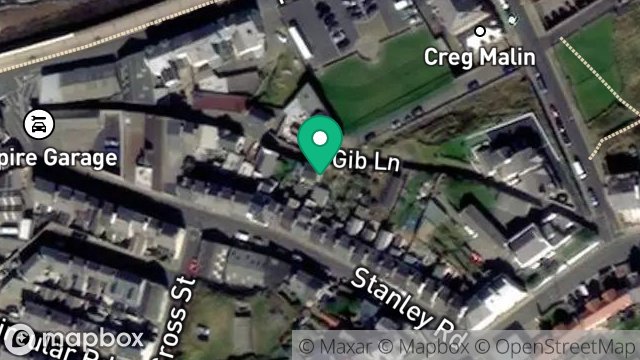 Map showing 12, GIB LANE, PEEL, ISLE OF MAN, IM5 1PD