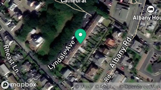Map showing 6, LYNDALE AVENUE, PEEL, ISLE OF MAN, IM5 1JY