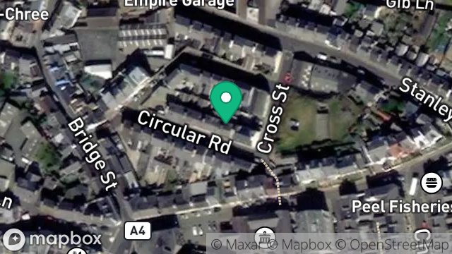 Map showing 15, CIRCULAR ROAD, PEEL, ISLE OF MAN, IM5 1ND