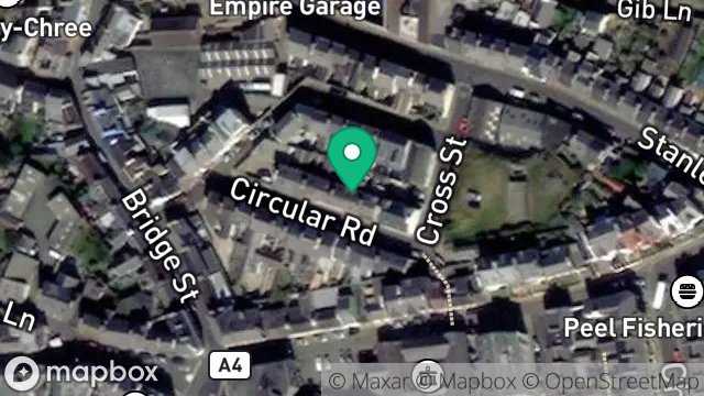 Map showing 13, CIRCULAR ROAD, PEEL, ISLE OF MAN, IM5 1ND