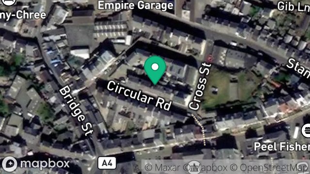 Map showing 11, CIRCULAR ROAD, PEEL, ISLE OF MAN, IM5 1ND