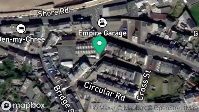 Map showing OFFICE WORKSHOP & PREMISES, STANLEY ROAD, PEEL, ISLE OF MAN, IM5 1NY