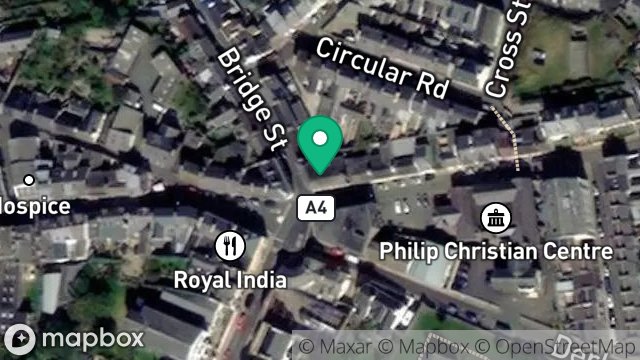 Map showing 2, BRIDGE STREET, PEEL, ISLE OF MAN, IM5 1NB