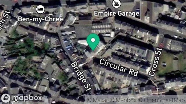 Map showing 3, STANLEY MOUNT, PEEL, ISLE OF MAN, IM5 1NE
