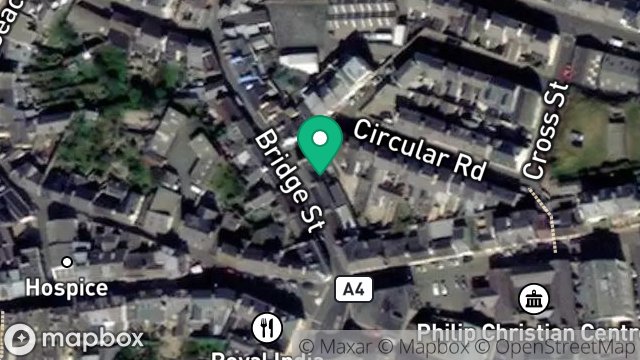 Map showing 8, BRIDGE STREET, PEEL, ISLE OF MAN, IM5 1NB