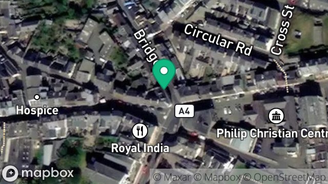 Map showing 3, BRIDGE STREET, PEEL, ISLE OF MAN, IM5 1NB