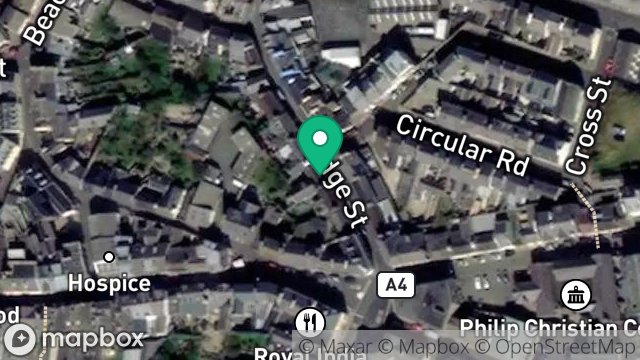 Map showing 9, BRIDGE STREET, PEEL, ISLE OF MAN, IM5 1NB