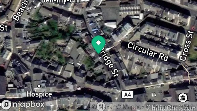 Map showing 11, BRIDGE STREET, PEEL, ISLE OF MAN, IM5 1NF