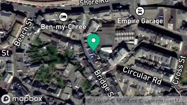 Map showing 20, BRIDGE STREET, PEEL, ISLE OF MAN, IM5 1NF