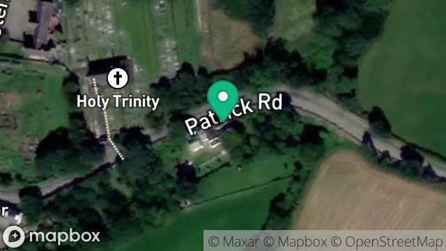 Map showing CLYBANE, PATRICK CORNER, PATRICK VILLAGE, ISLE OF MAN, IM5 3AL