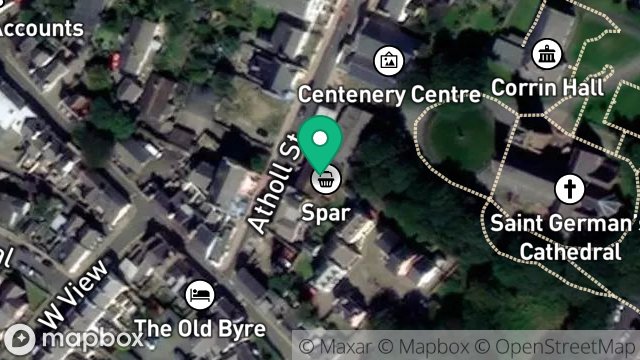 Map showing 8-10, ATHOLL STREET, PEEL, ISLE OF MAN, IM5 1HQ
