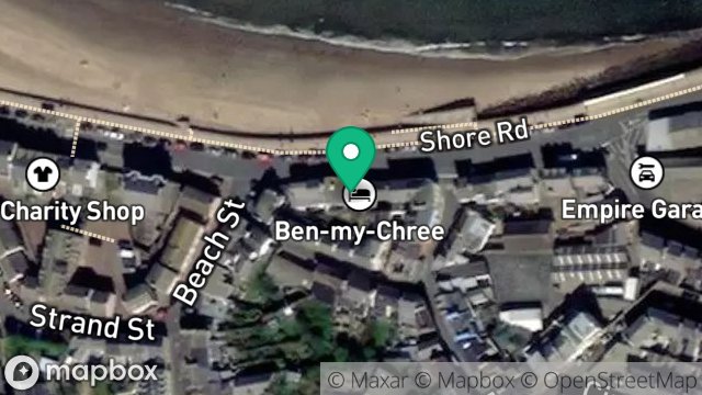 Map showing 21-22, SHORE ROAD, PEEL, ISLE OF MAN, IM5 1NH