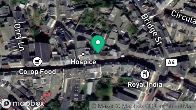 Map showing TWO FELLAS PUB, 33, MICHAEL STREET, PEEL, ISLE OF MAN, IM5 1HD