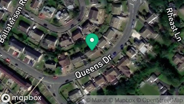 Map showing 22, QUEENS DRIVE, PEEL, ISLE OF MAN, IM5 1BQ