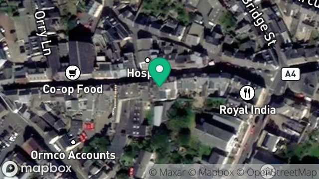 Map showing TOP 2 TOE, 34, MICHAEL STREET, PEEL, ISLE OF MAN, IM5 1HD