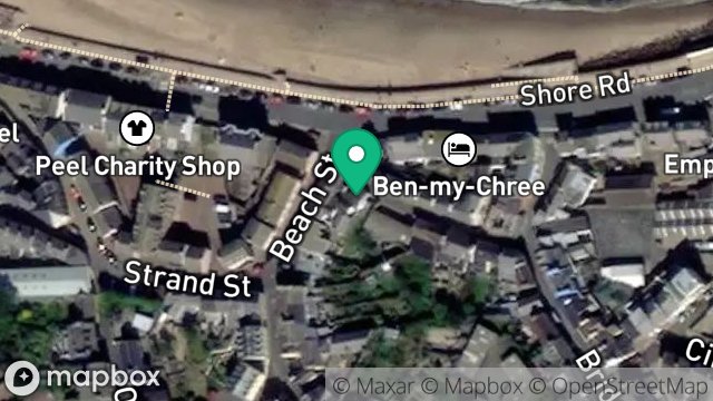 Map showing 15, DUKE STREET, PEEL, ISLE OF MAN, IM5 1NG