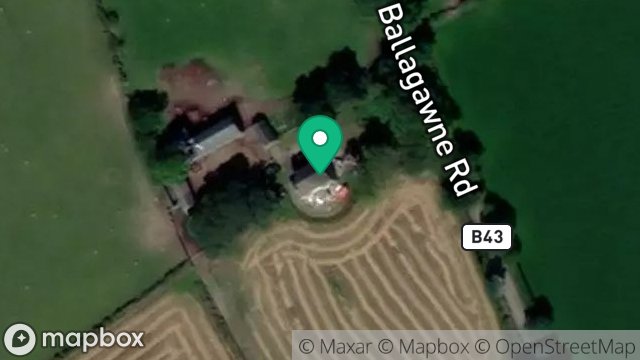 Map showing BALLAGAWNE FARM, BALLAGAWNE ROAD, BALLABEG, CASTLETOWN, ISLE OF MAN, IM9 4PD