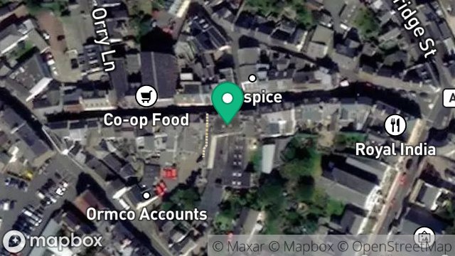 Map showing 26, MICHAEL STREET, PEEL, ISLE OF MAN, IM5 1HB