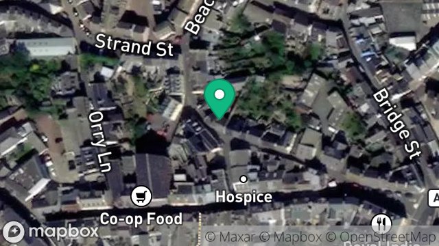 Map showing 15, FACTORY LANE, PEEL, ISLE OF MAN, IM5 1NA