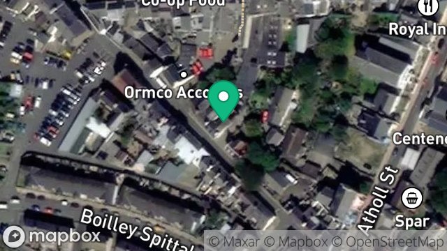 Map showing 35, DOUGLAS STREET, PEEL, ISLE OF MAN, IM5 1BB