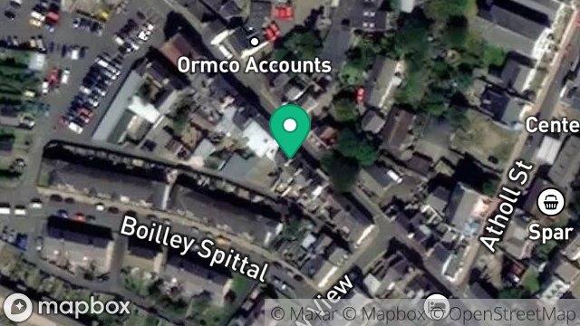 Map showing 42, DOUGLAS STREET, PEEL, ISLE OF MAN, IM5 1BD