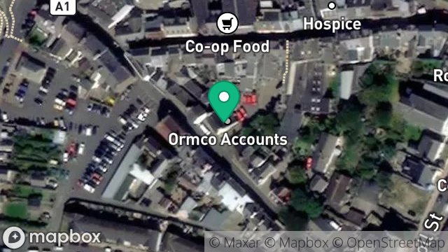Map showing SHOP, 29, DOUGLAS STREET, PEEL, ISLE OF MAN, IM5 1BA