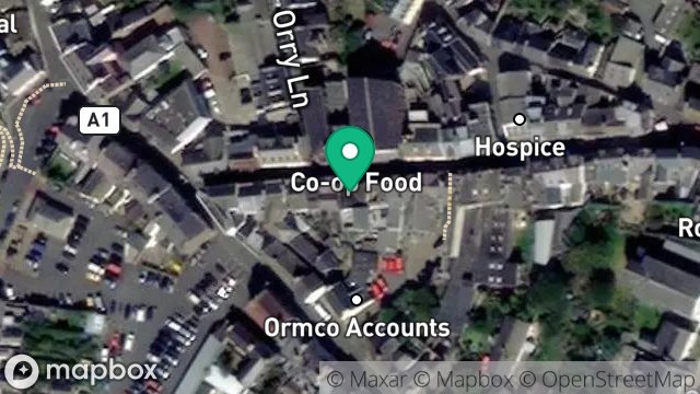 Map showing KINGSLAND CHINESE, 16, MICHAEL STREET, PEEL, ISLE OF MAN, IM5 1HB