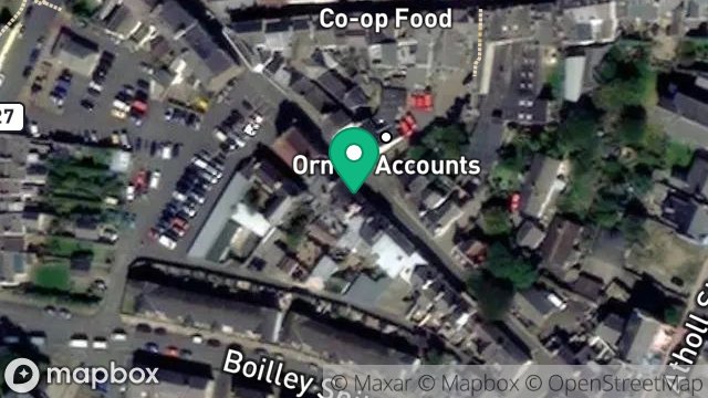 Map showing CARINES CAKE SHOP, 30, DOUGLAS STREET, PEEL, ISLE OF MAN, IM5 1BB
