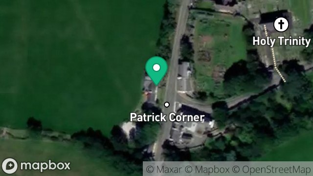 Map showing TRISKELLE, PATRICK CORNER, PATRICK VILLAGE, ISLE OF MAN, IM5 3AL