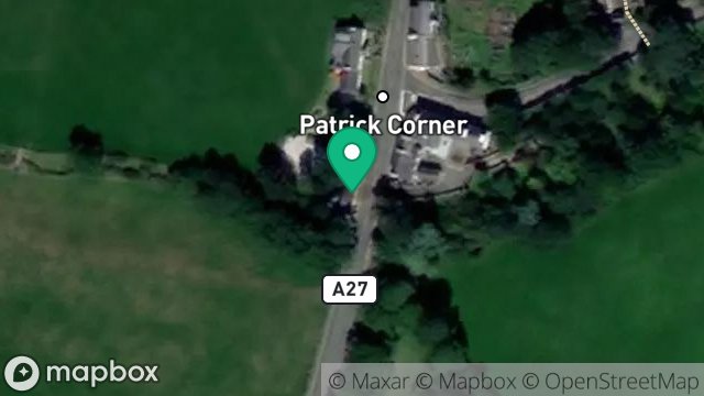 Map showing OLD HALL, PATRICK CORNER, PATRICK VILLAGE, ISLE OF MAN, IM5 3AL